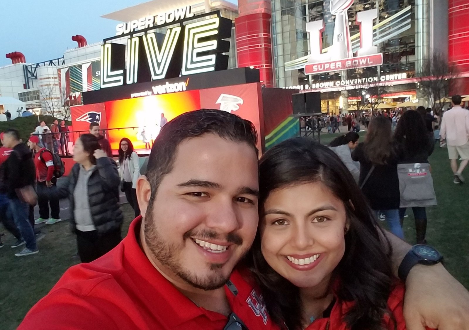 Clientes felices en la playa